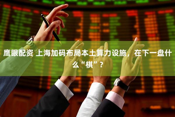 鹰眼配资 上海加码布局本土算力设施，在下一盘什么“棋”？